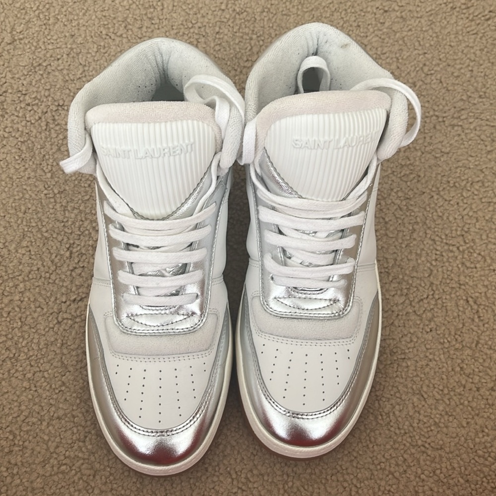 Saint Laurent SL/80 Mid Top Sneakers with box and extra laces - Picture 6 of 16